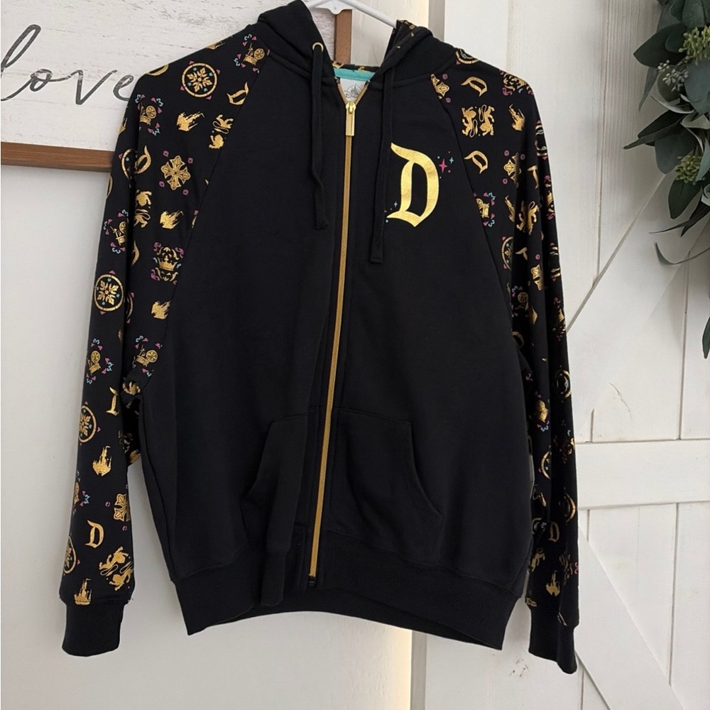 Women’s Disneyland Zip Up Black Hoodie